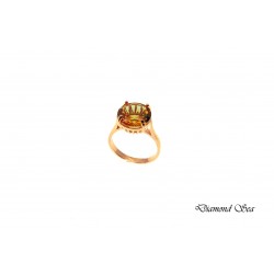  Луксозен пръстен от розово сребро с камък султанит . PS0072 NEW
