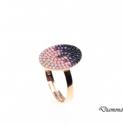  Луксознен пръстен от розово сребро с камъни Swarovski® PS0039 NEW