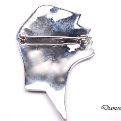 Луксозна сребърна брошка глава. SB0005 NEW Разпродаден