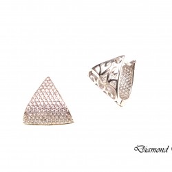  Луксозни сребърни обеци с фини кристли Swarovski®. OS001016 NEW