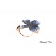  Луксозен пръстен от розово сребро с  камъни Swarovski®,PS0019 NEW