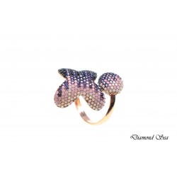 Луксознен пръстен от розово сребро с кристали Swarovski® PS0064 NEW 