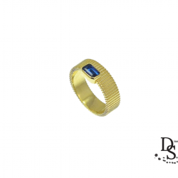 Луксозен сребърен пръстен, Позлатен 18К злато , Модел Morellato. PSZ10004 NEW