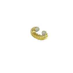Луксозен сребърен пръстен, позлатен 18К злато ,модел Morellato. PSZ10005 NEW