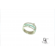  Луксозен сребърен пръстен, емайл, фини бели цирконий и багетен камък. PSB10005 NEW