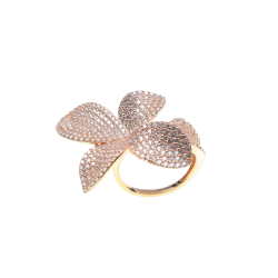  Луксозен пръстен от розово сребро с фини кристали Swarovski® PS0026 NEW