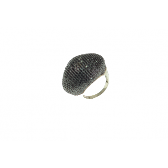 Луксозен сребърен пръстен с фини камъни черен оникс. PSB10022NEW