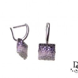  Луксозени сребърени обеци, с фини  кристали Swarovski® и камъни опал. OSB100011 NEW
