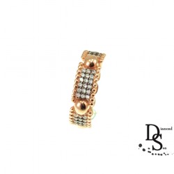 Луксозен пръстен от розово сребро с цирконий. PSROO56 NEW