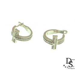 Луксозни сребърни обеци, Модел Tiffany. OSB0094 NEW