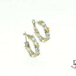 Луксозни сребърни обеци проба 925, Модел Tiffany. OSBZ001 NEW