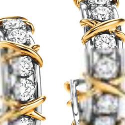 Луксозни сребърни обеци проба 925, Модел Tiffany. OSBZ001 NEW
