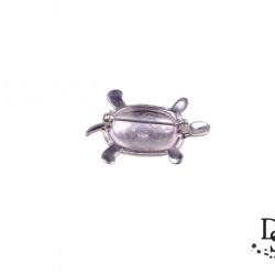 Луксозна сребърна брошка костенурка с камъни марказит. BSB10005 NEW
