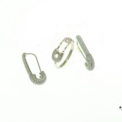 Луксозен сребърнен  комплект кристали Swarovski® KS0004