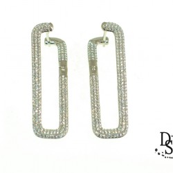 Луксозни италиански сребърни обеци с фини кристали  Swarovski® OS00017 NEW 