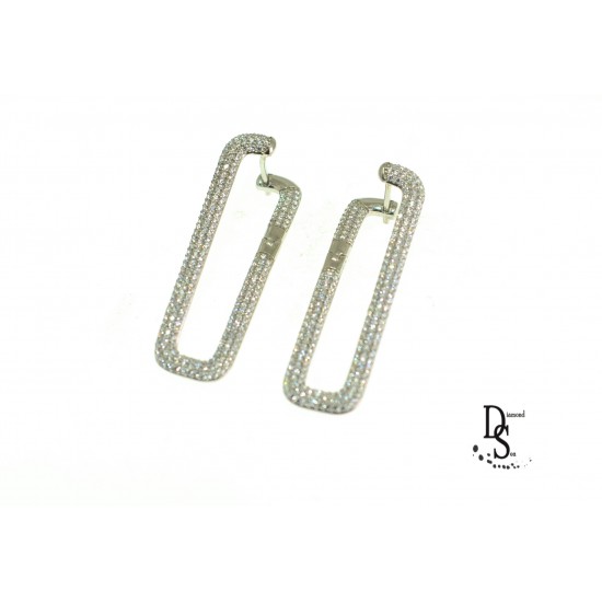 Луксозни италиански сребърни обеци с фини кристали  Swarovski® OS00017 NEW 